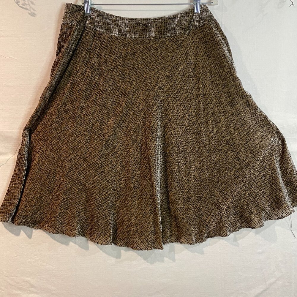 Jones New York Woman's Textured Office Wear Skirt 18W Rayon & Silk Blend